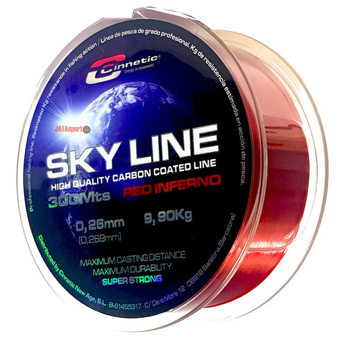 NYLON CINNETIC SKY LINE 300 mts. ROJO