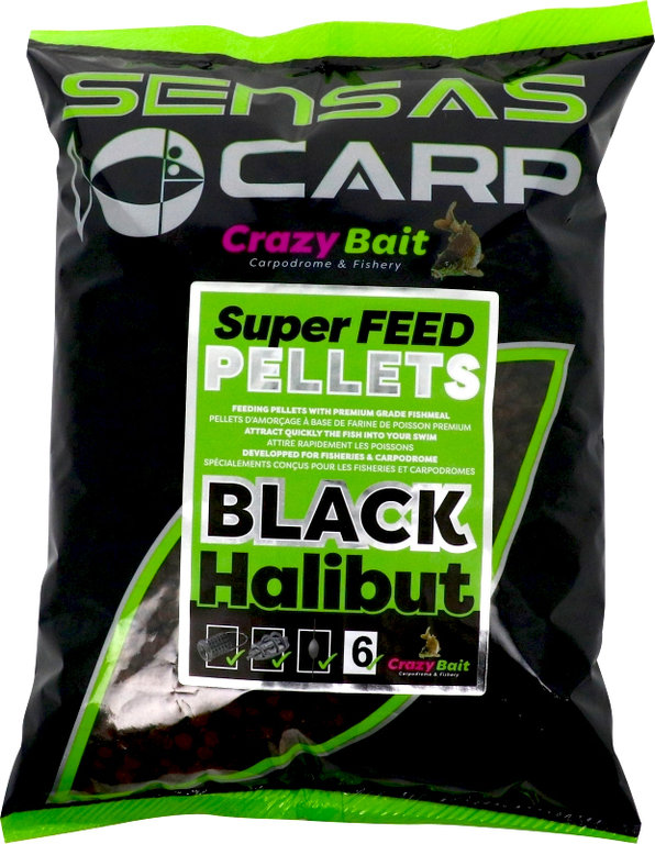 SUPER FEED PELLETS BLACK HALIBUT 700 g.
